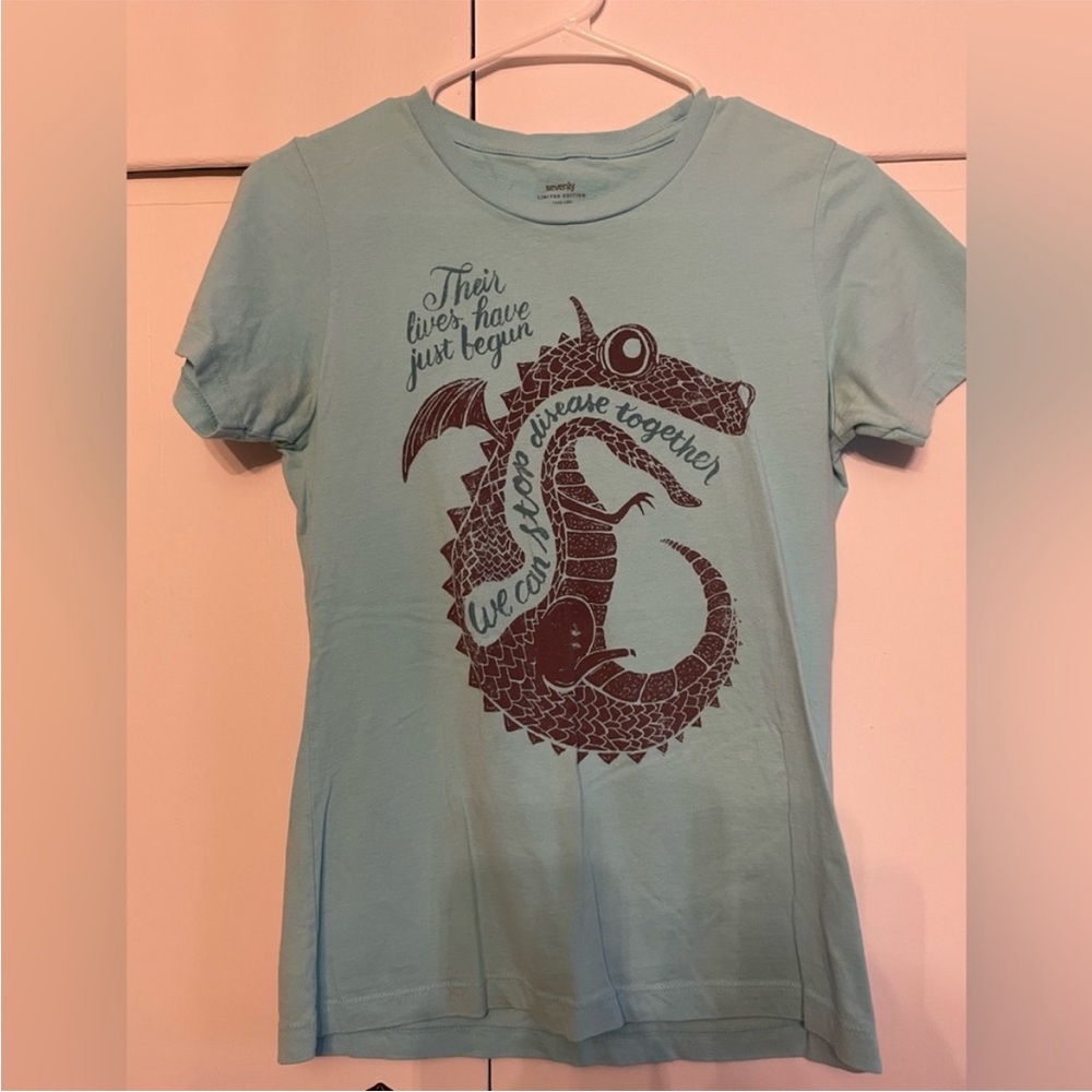 Blue Graphic Short Sleeve Tee